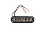 4-3/4" 6 Diode Flat Strobe Light - amber with 72 selectable modes