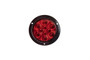 4" LED Round Stop/Turn/Tail Light with flange - Red