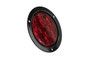 4" LED Round Stop/Turn/Tail Light with flange - Red