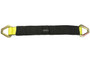 2"x21" Yellow Axle Strap with D-Rings & Protective Sleeve