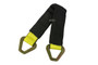 2"x21" Yellow Axle Strap with D-Rings & Protective Sleeve