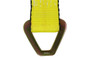 2"x21" Yellow Axle Strap with D-Rings & Protective Sleeve