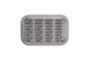 5-5/16 " Rectangle Clear LED Back up Light - 16 diode