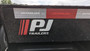 Medium "PJ"Logo/Decal with Red Stripes and White Letters
