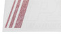 Medium "PJ"Logo/Decal with Red Stripes and White Letters