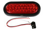 6.5" LED Oval Stop / Turn / Tail Light - Red