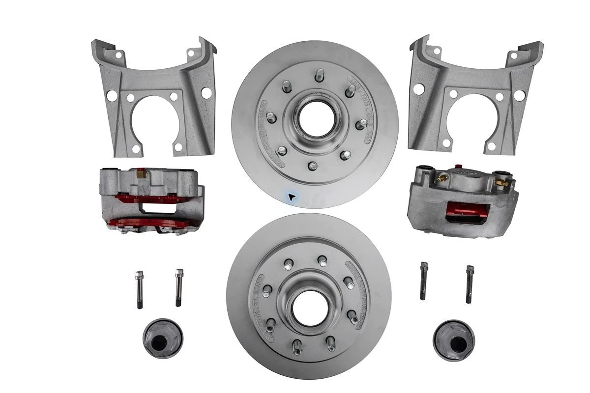 Dexter disc brake rotors and caliper assemblies