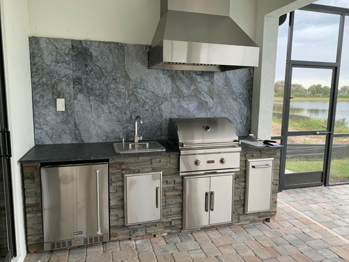 36 In W x 30 In D Outdoor Chimney Hood - MOQ 12