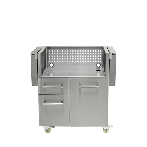 30" Flat Top Grill Cart