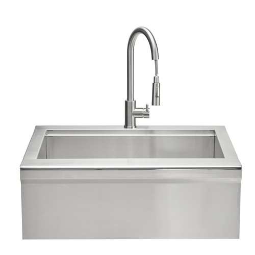 30" Built-In Outdoor Farmhouse Sink