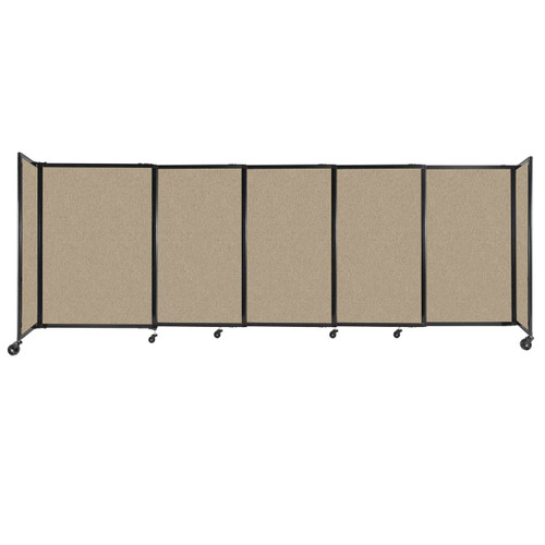 StraightWall¨ Sliding Portable Partition 11'3" x 4' Rye Fabric
