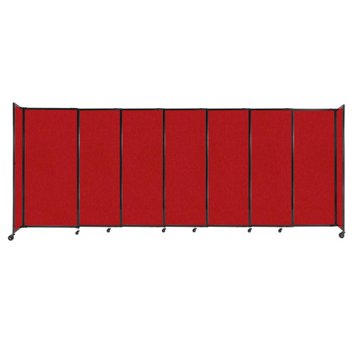 StraightWall¨ Sliding Portable Partition 15'6" x 6' Red Fabric