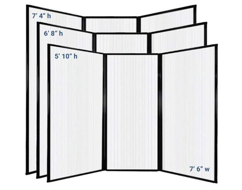 The MediWall Privacy Screen comes in 1 width and 3 heights.