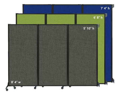 The Wall-Mounted QuickWall Folding comes in 1 width and 3 heights.