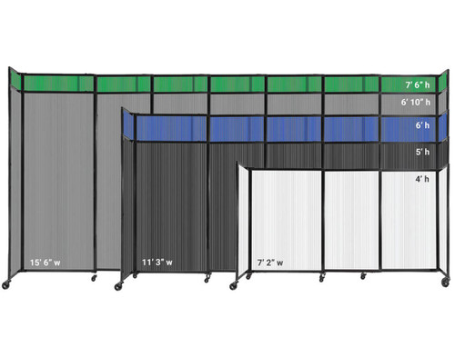 All widths and heights of the Polycarbonate StraightWall