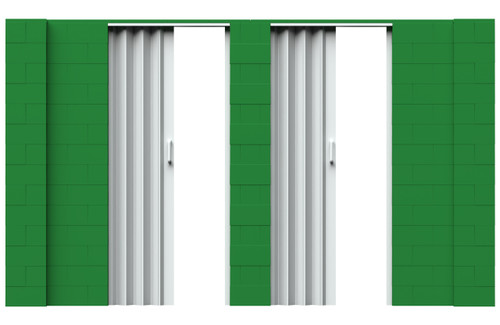 EverBlock® Wall Kit, T-Shaped with 2 Accordion Doors