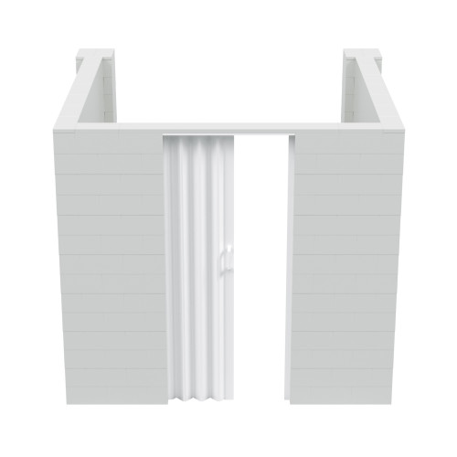 EverBlock 8' x 8' x 7' U-Shaped Room Kit - Brown