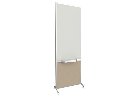 ShieldWrite™ Bullet-Resistant Mobile Whiteboard 24" x 6' Rye Fabric Level III