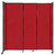 StraightWall¨ Sliding Portable Partition 7'2" x 7'6" Red Fabric