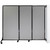 Fully expanded wall-mounted quick-wall sliding partition.