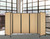 Room Divider 360 with a wood grain material.