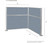 Dimensions of the 6' x 6' x 6' Pre-Configured Hush Panel Cubicle (L Shape)