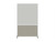 DivideWrite™ Portable Whiteboard Partition 4' x 6' Sand Fabric - White Trim