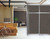 Wheels on the Operable Wall Sliding make it easy to expand and collapse.