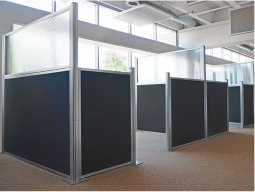 Portable and Acoustic Partition Hush Panel™ Configurable Cubicle Partition