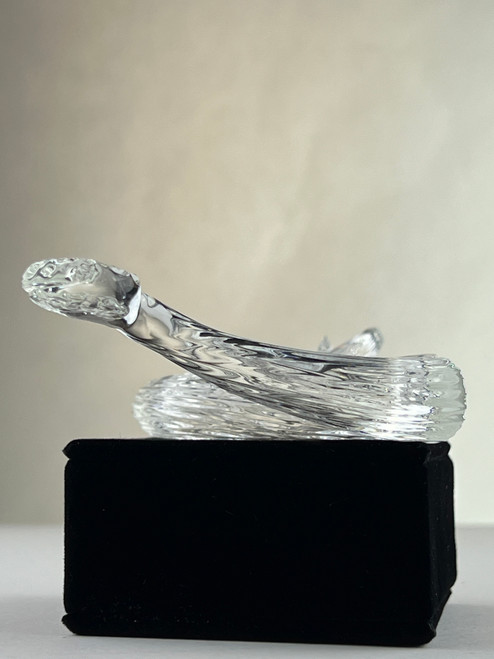 Wesley Fleming Clear Glass Shake Rattle & Roll Snake