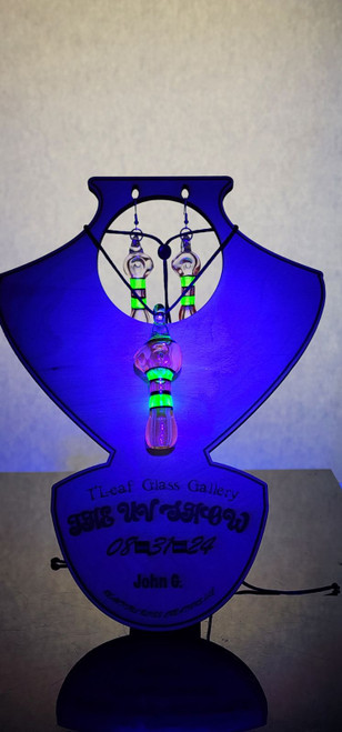 John G UV Earrings and Pendant Pipe Set