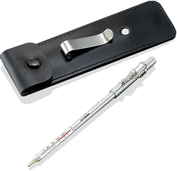 PosiPen has a very small, unique magnet which can be placed with pin-point accuracy on extremely small parts. Ideal for measuring non-magnetic coatings such as paint, enamel, plating, and hot-dip galvanizing on steel. PosiPen has a very small, unique magnet which can be placed with pin-point accuracy on extremely small parts. Ideal for measuring non-magnetic coatings such as paint, enamel, plating, and hot-dip galvanizing on steel.