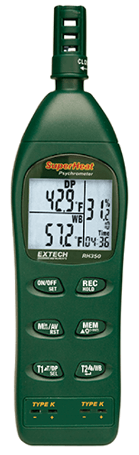 Dual Input Hygro-Thermometer Psychrometer