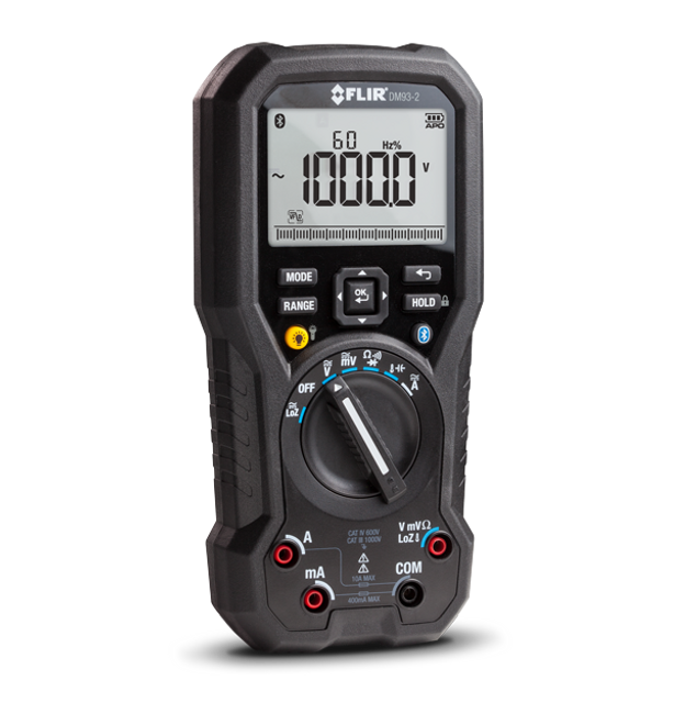 Industrial Digital Multimeter with METERLiNK® | FLIR DM93-2 Industrial Digital Multimeter with METERLiNK® | FLIR DM93-2