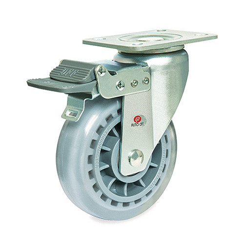 CarryMaster ACLMU-125SFB Medium-Duty Swivel Flange Brake Non
