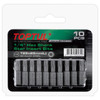 Toptul FSEA0807G 1/4" Hex Shank Star Insert Bits T7x25mm 10pcs