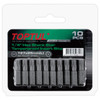 Toptul FSGA0825G 1/4" Hex Shank Star Tamperproof Insert Bits T25x25mm 10pcs