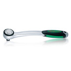 Toptul CHJM1220 Curved Reversible Compact-Head Ratchet with Quick Release 3/8"