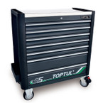 Toptul TCBT0703 Jumbo Tool Trolley 7 Drawer Stainless Steel Worktop