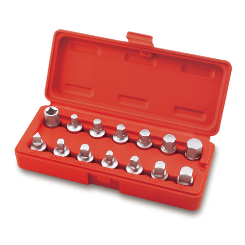 Toptul JGAI1402 Master Oil Drain Plug Key Set 3/8" 14pcs
