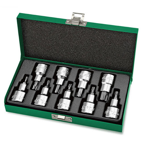 Toptul GAAD0903 Star Bit Socket Set 1/2" 9pcs