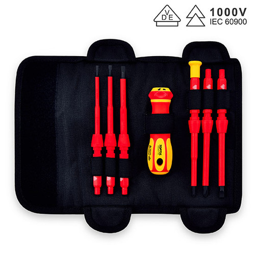Toptul GFB-0801 - 8PCS VDE Insulated Interchangeable Screwdriver Set