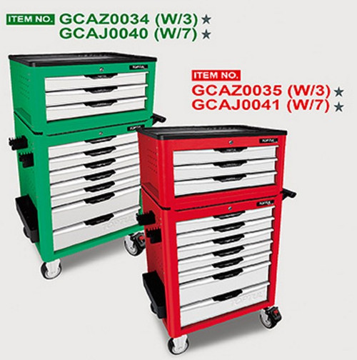 Toptul GCAZ0034 Pro-Line Tool Chest 3 Drawer 104pcs Green