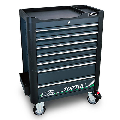 Toptul TCAR0703 Mobile Tool Trolley 7 Drawer Bumper Series