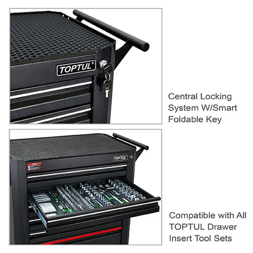Toptul TCAN-A707 - 7 Drawer Tool Trolley - Black Series