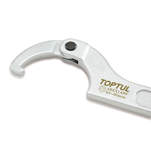 Toptul AEEX1AA8 Adjustable Hook Spanner Wrench 120~180mm Toptul AEEX1AA8 Adjustable Hook Spanner Wrench 120~180mm