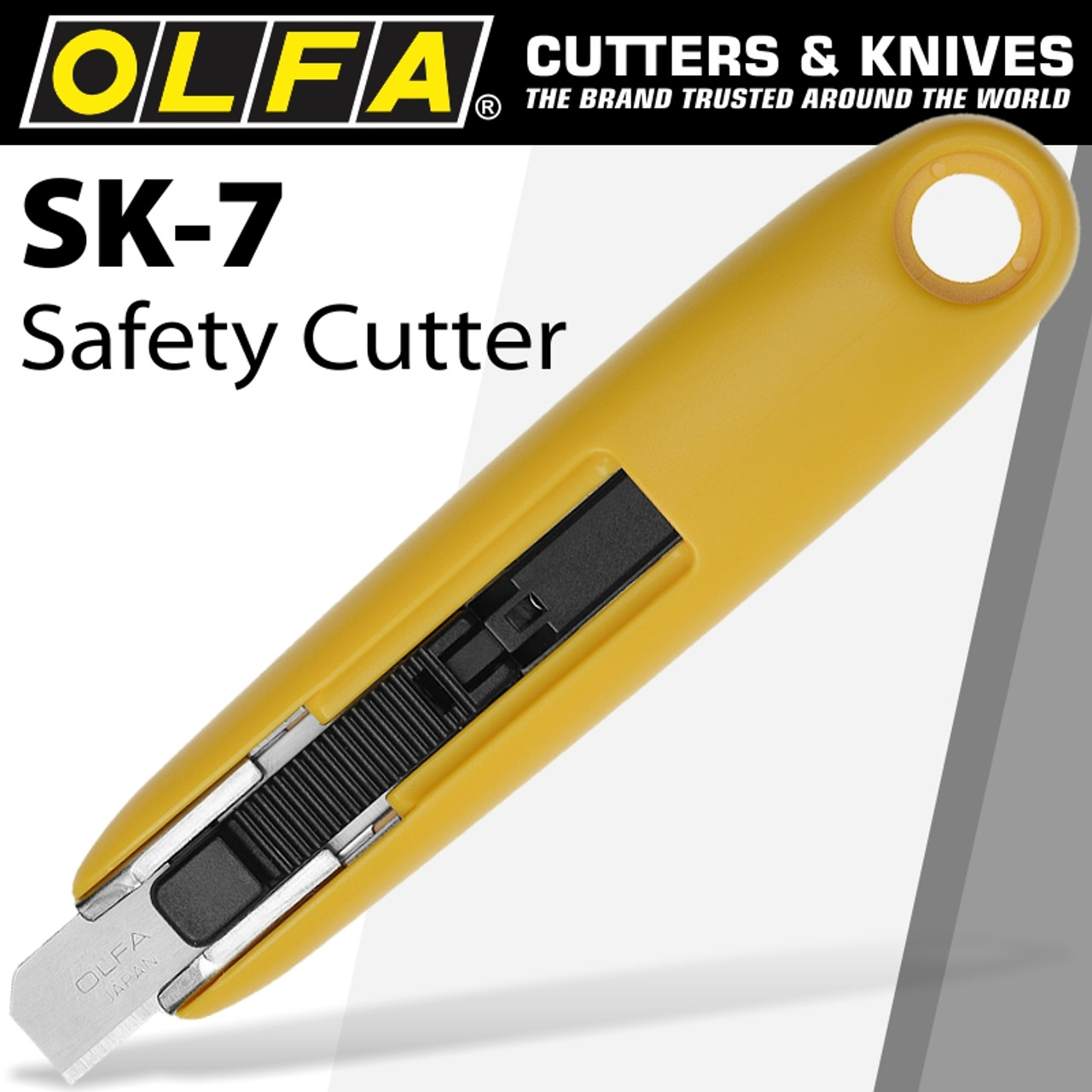 OLFA SAFETY CUTTER W/12.5MM BLADE BOX OPENER CUTTER - Avex Tool Shop