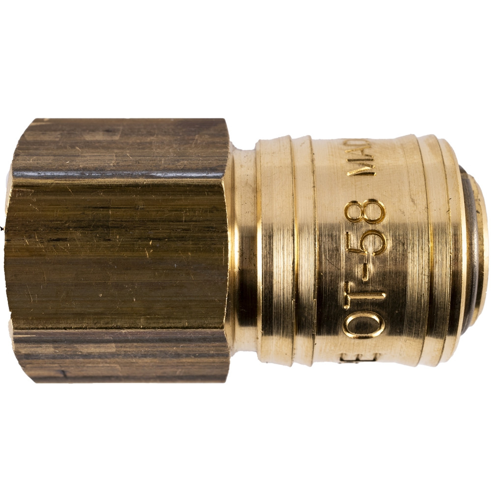 BRASS FEMALE QUICK COUPLER 1/2'F Avex Tool Shop