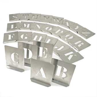 Kennedy 70mm SET OF 26 STEEL STENCIL LETTERS