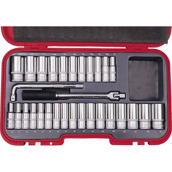 KennedyPro METAF DEEP SOCKET SET 30PC 12inch SQ DR